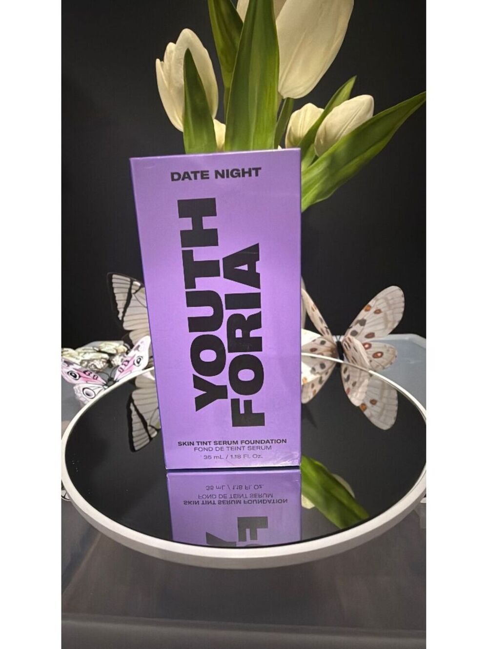 Youthforia Date Night Skin Tint Serum Foundation-310 Light Medium-NIB